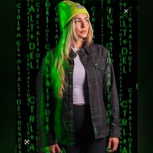 DIXXON - Ctrl-Alt-Del Flannel Shirt - Women's 2XL Limited Edition SOLD OUT